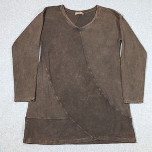 Chalet Et Ceci Tunic Top Womens Size Medium Long Sleeve Boho Made in USA